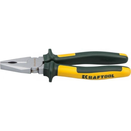 Плоскогубцы KRAFTOOL&quot;KRAFT-MAX&quot;комб,Cr-Mo,маслобензост двухкомп рукоятки,шарнирное соединение с повыш износост,180мм 22011-1-18 купить в Надыме