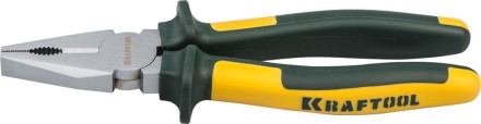 Плоскогубцы KRAFTOOL&quot;KRAFT-MAX&quot;комб,Cr-Mo,маслобензост двухкомп рукоятки,шарнирное соединение с повыш износост,180мм 22011-1-18 купить в Надыме