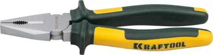Плоскогубцы KRAFTOOL"KRAFT-MAX"комб,Cr-Mo,маслобензост двухкомп рукоятки,шарнирное соединение с повыш износост,180мм 22011-1-18 купить в Надыме