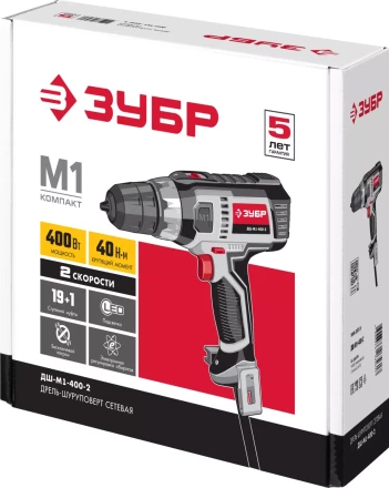 Дрель-шуруповерт сетевая ДШ-М1-400-2 серия МАСТЕР купить в Надыме