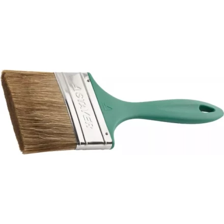 Кисть плоская STAYER "LASUR-EURO", смешанная (натуральная и искусственная) щетина, пластмассовая ручка, 100мм 01081-100 купить в Надыме