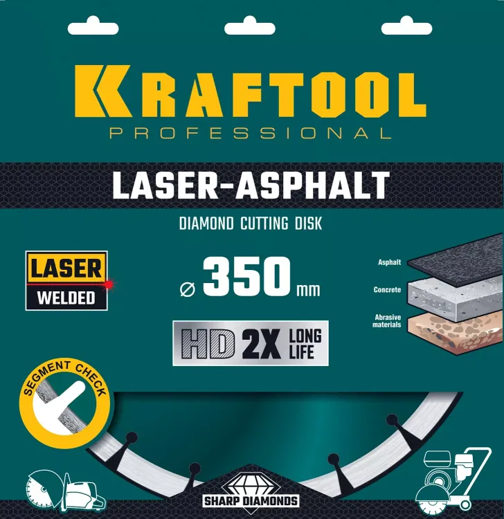 Диски алмазные отрезные для бетонорезов и швонарезчиков ASPHALT 36687-350 купить в Надыме