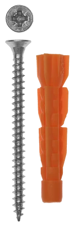 Дюбели универсальные без бортика с саморезами пакет серия МАСТЕР купить в Надыме