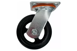 Аппаратное поворотное колесо большегрузное HITCH 125*50 резина черная SCd55 (SZ084996)