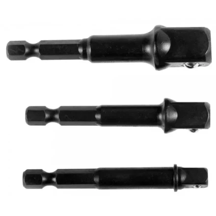 Набор адаптеров KRAFTOOL "EXPERT" для торцовых головок 1/4", 1/2", 3/8", 65 мм, 3 предмета 26775-H3 купить в Надыме