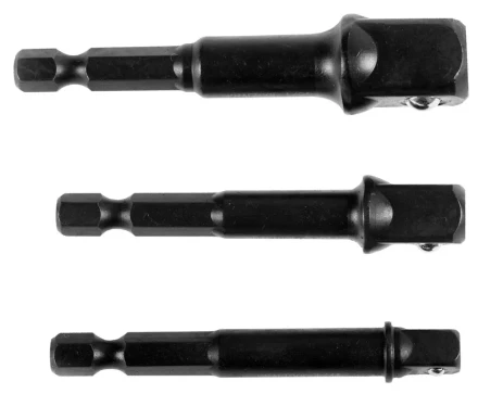 Набор адаптеров KRAFTOOL "EXPERT" для торцовых головок 1/4", 1/2", 3/8", 65 мм, 3 предмета 26775-H3 купить в Надыме