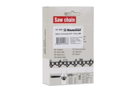 Цепь пильная HAMMER 3/8''-1.6мм-66зв. купить в Надыме