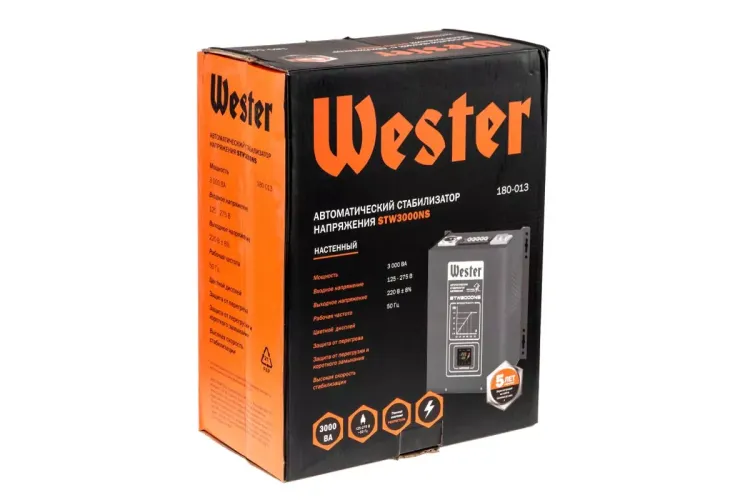 Стабилизатор напряжения WESTER STW3000NS купить в Надыме