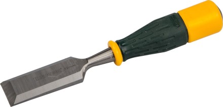 Стамеска KRAFTOOL &quot;EXPERT&quot; упрочненное полотно, ударочпрочная двухкомп ручка, стальной затыльник для ударных работ,32мм 1815-32_z01 купить в Надыме