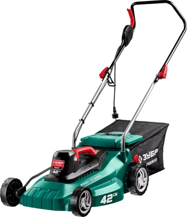 ЗУБР 2000 Вт, ш/с 42 см, сетевая газонокосилка (ГСЦ-42-2000) купить в Надыме