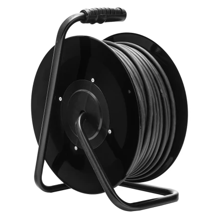 Удлинитель силовой 50 м, 16А, тип УХз16, ПВС 3 x 2.5 мм, на стальной катушке, 4 розетки Сибртех 95874 купить в Надыме