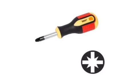 Отвертка крестовая РH№2х 38мм,трехкомп.рук 1/12/120 19674 купить в Надыме