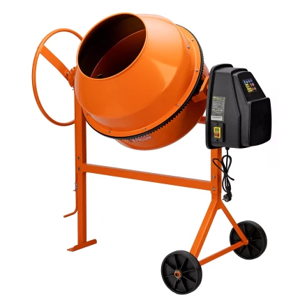 Бетоносмеситель БСЕ-200П, 200 л, 1000 Вт, полиамидный венец// Сибртех 95510 купить в Надыме