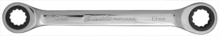 Ключ накидной трещоточный 16х17мм CrV зеркальный хром MATRIX PROFESSIONAL 14505 купить в Надыме