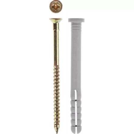 Дюбель-гвоздь ЗУБР полипропиленовый, цилиндрический бортик, 8 x 100 мм, 650 шт 4-301360-08-100 купить в Надыме