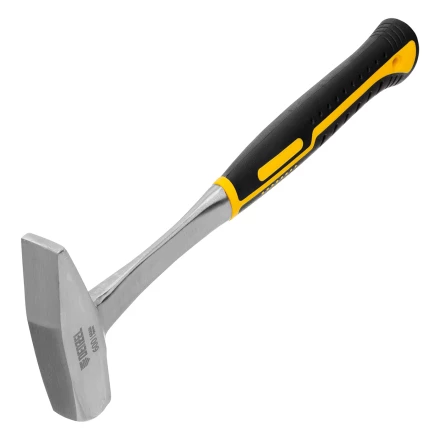 Молоток слесарный 600 г, цельнометаллический, двухкомпонентная рукоятка Denzel 10404 купить в Надыме