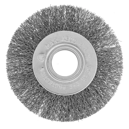 Щетка для УШМ, 100 мм, посадка 22.2 мм, плоская, витая проволока 0.3 мм Сибртех 746487 купить в Надыме