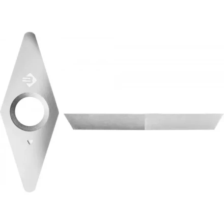 Резец ЗУБР "ЭКСПЕРТ"сменный твердосплавный для набора 18371-H3 тип "Ромб" 27х10мм, 2рабочие грани 18372 купить в Надыме