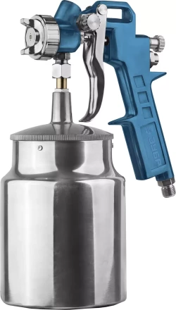 Пистолет ЗУБР "ЭКСПЕРТ" краскораспылительный, с нижним бачком 750мл, расход воздуха 120л/мин, 1,3мм 06456 купить в Надыме