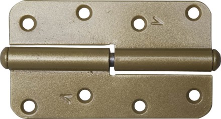 Петля накладная стальная &quot;ПН-110&quot;, цвет золотой металлик, левая, 110мм 37653-110L купить в Надыме