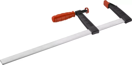 Струбцина ЗУБР "МАСТЕР", тип "F", пластмассовая ручка, стальная закаленная рейка, 120х500мм 32150-120-500 купить в Надыме