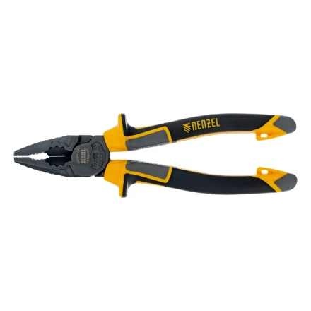 Плоскогубцы комбинированные 180 мм Denzel 17081, трехкомпонентные рукоятки купить в Надыме