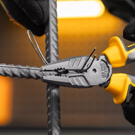 Плоскогубцы комбинированные 180 мм Denzel 17081, трехкомпонентные рукоятки купить в Надыме