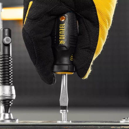 Отвертка, SL6x38 мм, S2, 3к рукоятка Denzel 122017 купить в Надыме