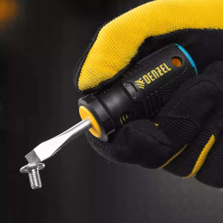 Отвертка, SL6x38 мм, S2, 3к рукоятка Denzel 122017 купить в Надыме