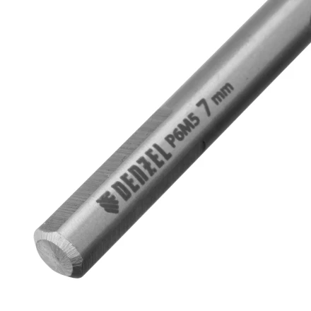Сверло спиральное по металлу Denzel 7,0 x 109 мм, Р6М5, Golden Tip, 718237 купить в Надыме