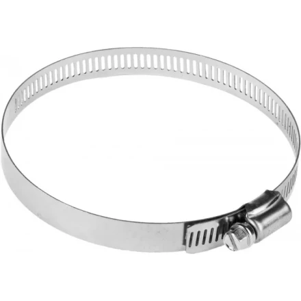 Хомуты ЗУБР "ЭКСПЕРТ", нерж. сталь, просечная лента 12 мм, 91-114 мм, 2 шт 37815-091-114-2 купить в Надыме