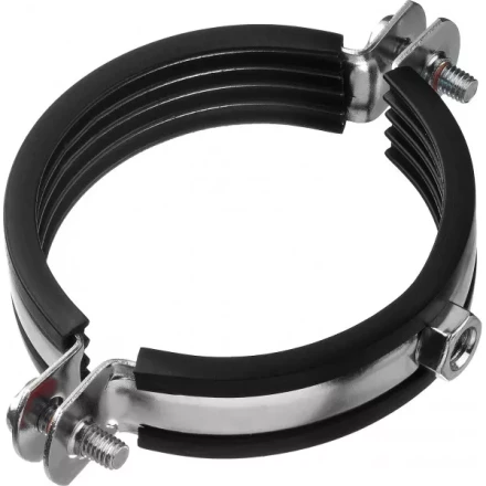 Хомут трубный с гайкой, оцинкованный, 2 1/2", 6шт, ЗУБР Мастер 37850-75-80 37850-75-80 купить в Надыме