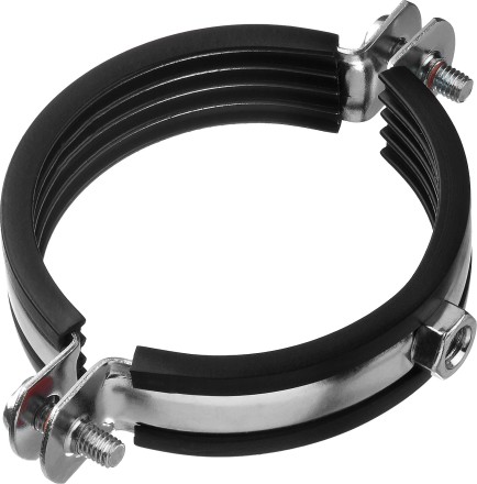 Хомут трубный с гайкой, оцинкованный, 2 1/2&quot;, 6шт, ЗУБР Мастер 37850-75-80 37850-75-80 купить в Надыме