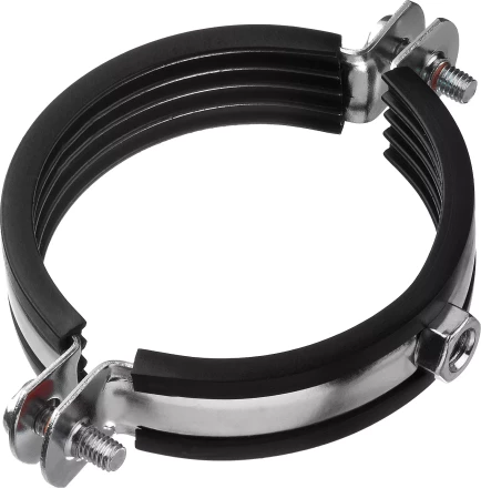 Хомут трубный с гайкой, оцинкованный, 2 1/2", 6шт, ЗУБР Мастер 37850-75-80 37850-75-80 купить в Надыме