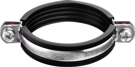 Хомут трубный с гайкой, оцинкованный, 2 1/2", 6шт, ЗУБР Мастер 37850-75-80 37850-75-80 купить в Надыме