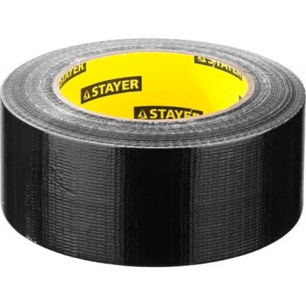 Армированная лента, STAYER Professional 12086-50-50, универсальная, влагостойкая, 48мм х 45м, черная 12086-50-50 купить в Надыме