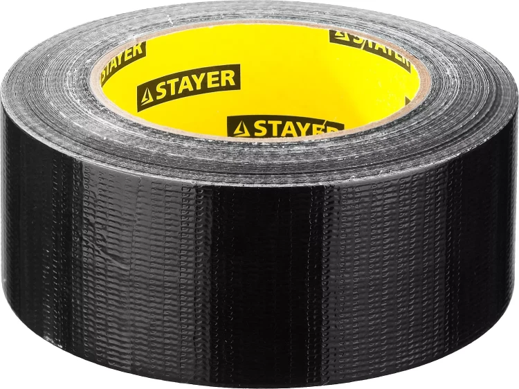 Армированная лента, STAYER Professional 12086-50-50, универсальная, влагостойкая, 48мм х 45м, черная 12086-50-50 купить в Надыме