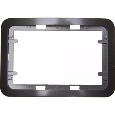 Панель СВЕТОЗАР "ГАММА" накладная для двойных розеток, цвет темно-серый металлик, 1 гнездо SV-54145-2-DM купить в Надыме