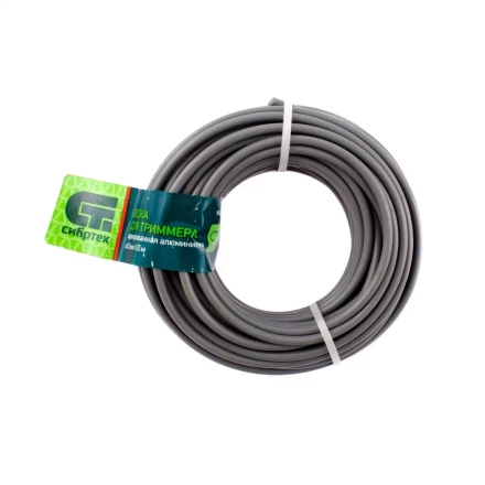 Леска для триммера круглая, армированная алюминием, 3.0 мм х 10 м, Россия Сибртех 961945 купить в Надыме