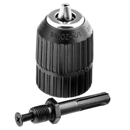 Патрон для дрели быстрозажимной 2-13 мм 1/2 адаптер SDS Plus Сибртех 168097 купить в Надыме