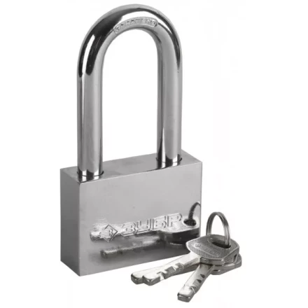 Замок ЗУБР "МАСТЕР" навесной, стальной корпус, закаленная удлиненная дужка, 60мм 3710-60-1 купить в Надыме