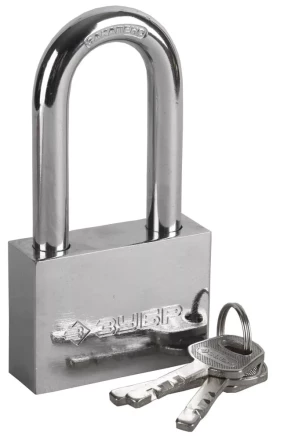 Замок ЗУБР "МАСТЕР" навесной, стальной корпус, закаленная удлиненная дужка, 60мм 3710-60-1 купить в Надыме