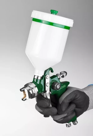 Краскопульт пневматический KRAFTOOL AirKraft, HVLP, с верхним бачком, 1,7мм 06522-1.7 купить в Надыме