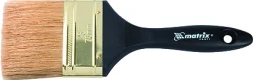 Кисть плоская "Профи" 4" натуральная щетина пластмассовая ручка MATRIX 83165