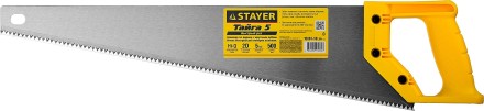 Ножовка ударопрочная (пила) STAYER ТАЙГА-5 500 мм, 5 TPI, быстрый рез поперек волокон, для крупных и средних заготовок 15061-50_z01 купить в Надыме
