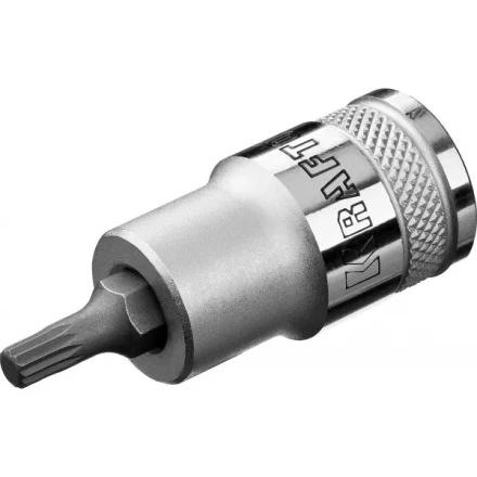 Торцовая бита-головка KRAFTOOL "INDUSTRIE QUALITAT", материал S2, SPLINE, сатинированная, 1/2", M5 27911-05_z01 купить в Надыме