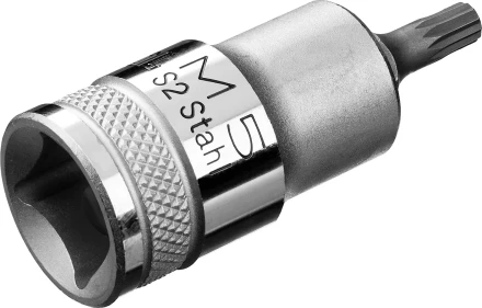 Торцовая бита-головка KRAFTOOL "INDUSTRIE QUALITAT", материал S2, SPLINE, сатинированная, 1/2", M5 27911-05_z01 купить в Надыме