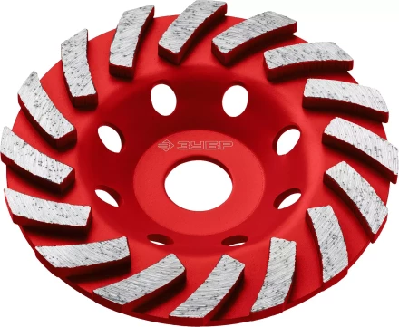 ЗУБР Турбо, d 125 мм, сегментная алмазная шлифовальная чашка (33378-125) купить в Надыме