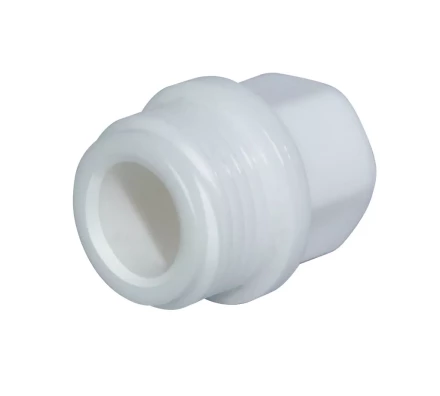 Пробка с резьбой PP-R НР 20 х 1/2 белая (100/1500) 45580 купить в Надыме