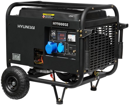 Бензогенератор Hyundai HY 9000SE + колеса купить в Надыме